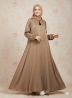 Modren Flared Abaya- Skin_tassel