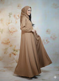 Modren Flared Abaya- Skin_tassel