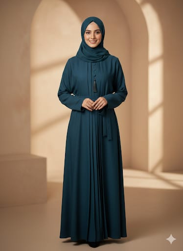 The Modest Grace Abaya- blue