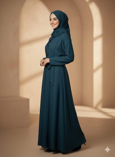 The Modest Grace Abaya- blue