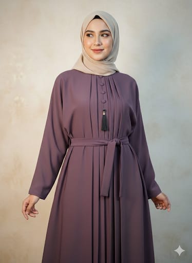 The Modest Grace Abaya- Purple