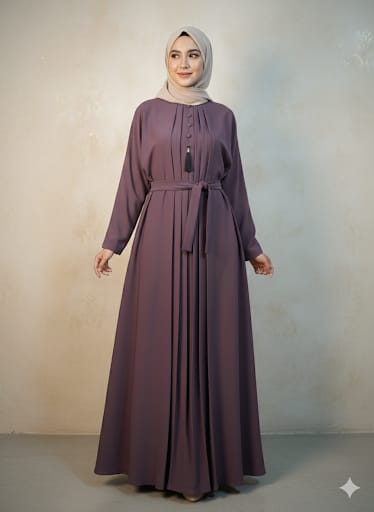The Modest Grace Abaya- Purple