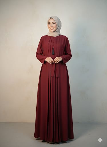 The Modest Grace Abaya- Red