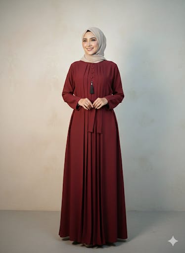 The Modest Grace Abaya- Red