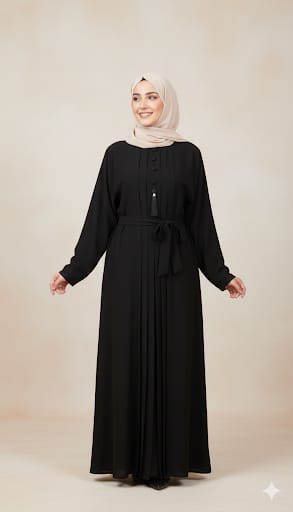 The Modest Grace Abaya- Black