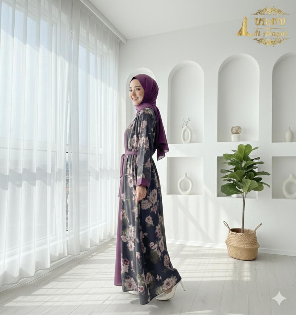 The Skyler Abaya (Silk Georgette Blend)