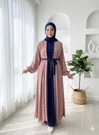 The Aurora Abaya - Dusty Pink (Silk Georgette Blend)