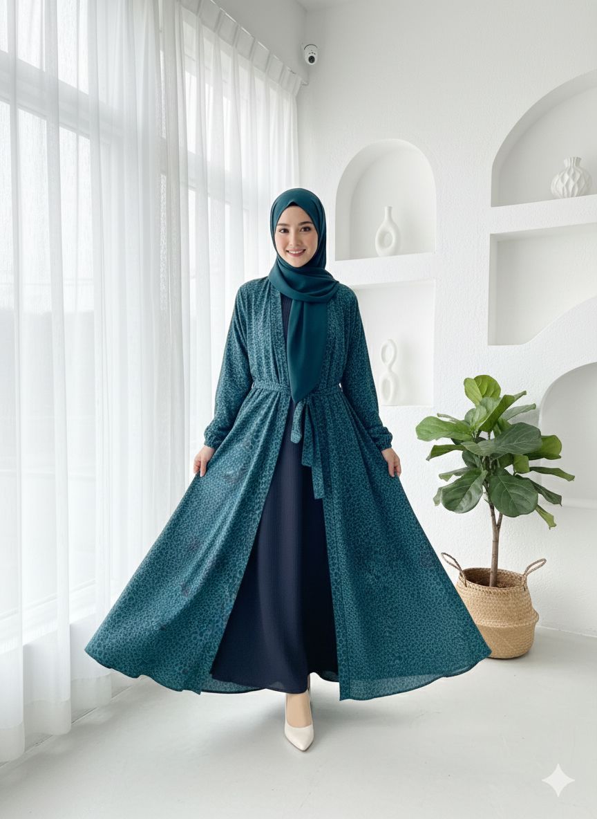 The Comet Abaya (Silk Georgette Blend)