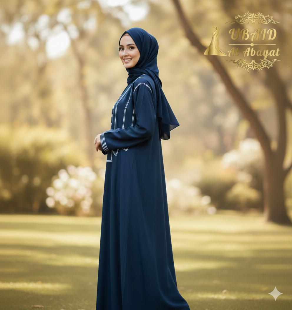 The Amethyst Abaya (Premium Nida with Dori Work)