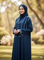 The Amethyst Abaya (Premium Nida with Dori Work)