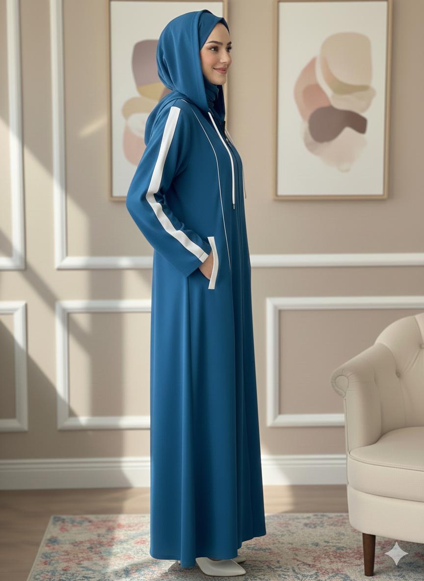 The Winter Cozy Hooded Abaya (Premium Winter Edition)