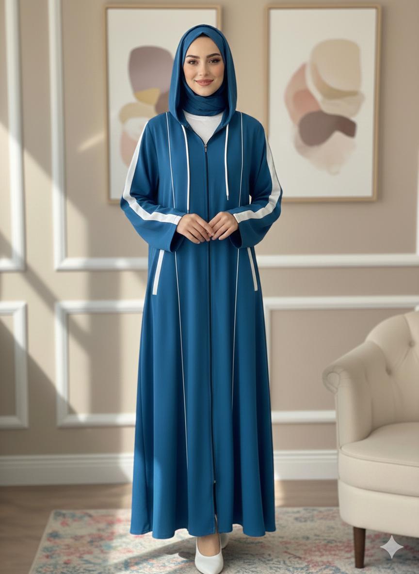 The Winter Cozy Hooded Abaya (Premium Winter Edition)