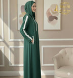 The Frost Hooded Abaya (Premium Winter Edition)