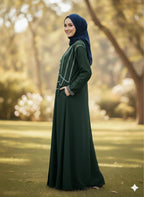 The Amethyst Abaya (Premium Nida with Dori Work)