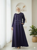 The Amethyst Abaya (Premium Nida with Dori Work)
