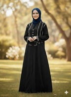 The Amethyst Abaya (Premium Nida with Dori Work)