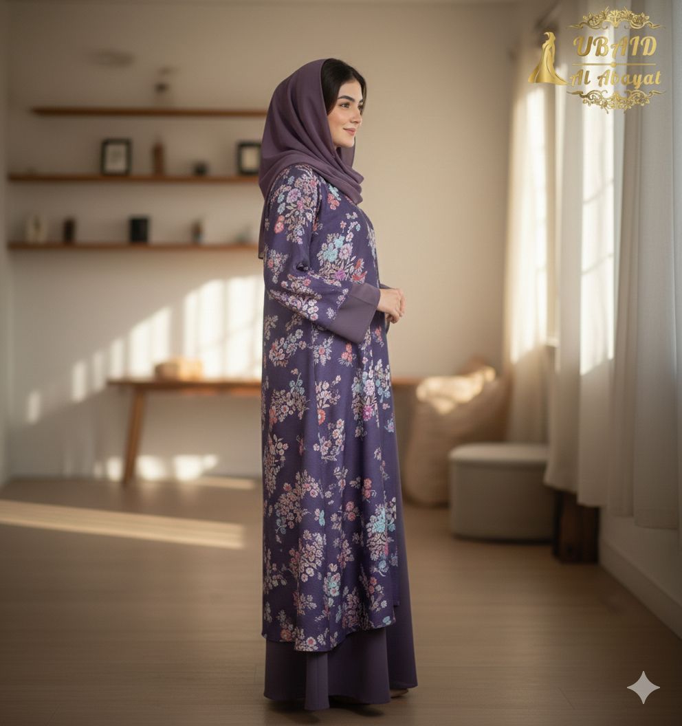 The Mosaic Abaya (Premium Silk Georgette Blend)