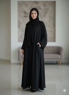 The Nida Noir Silhouette Abaya