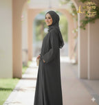 The Nida Slate Essence Abaya