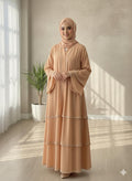 The Peach Sunset Abaya (Premium Nida)