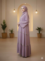 The Purple Grace Abaya (Premium Nida)