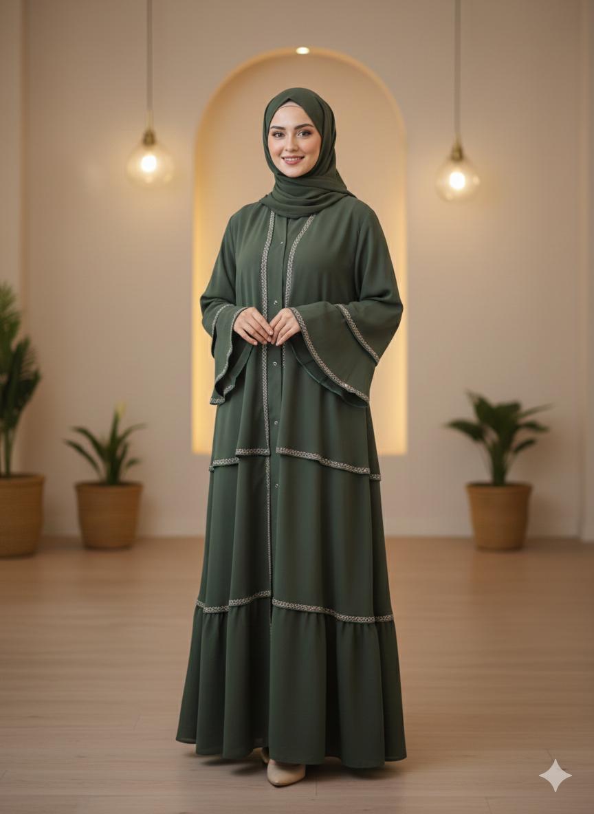 The Sage Abaya (Premium Nida)