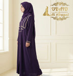 The Triple Grace Abaya (Royal Purple Edition With 3-Layer Dori Work)